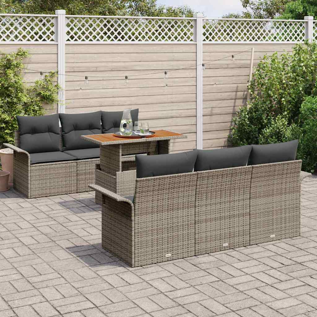 8721288382184_mo-im_en_hd_2 vidaXL Garden Sofa Set with Storage 7 pcs Grey Poly rattan - Image 3
