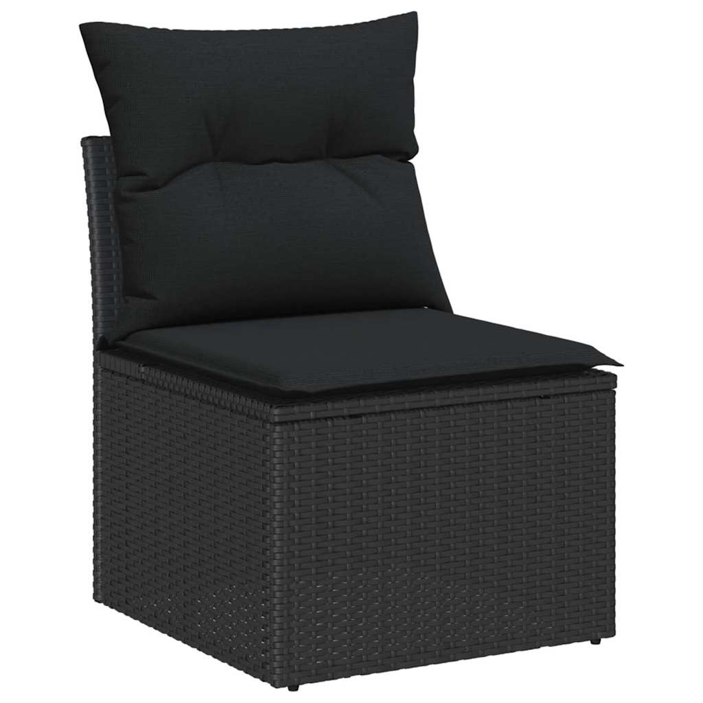 8721288382214_wbg-an_en_hd_2 vidaXL Garden Sofa Set with Storage 7 pcs Black Poly rattan - Image 5