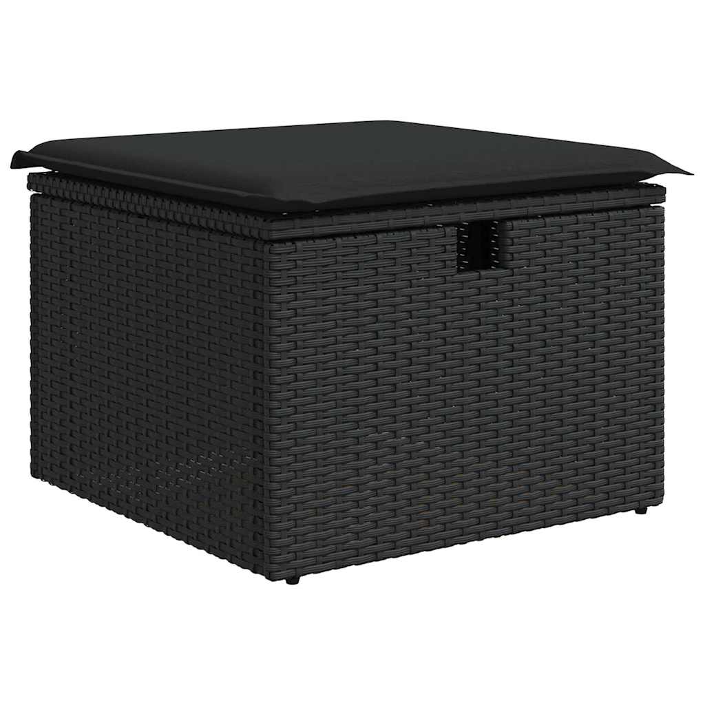 8721288399830_wbg-an_en_hd_4 vidaXL Garden Sofa Set with Cushion 9 pcs Black Poly rattan - Image 7