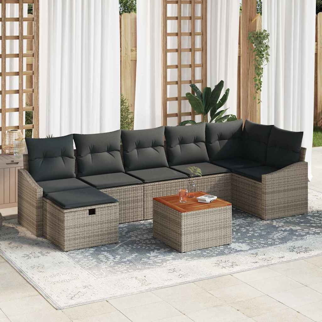 8721288410245_mo-im_en_hd_1 vidaXL Garden Sofa Set with Storage 8 pcs Grey Poly rattan - Image 1