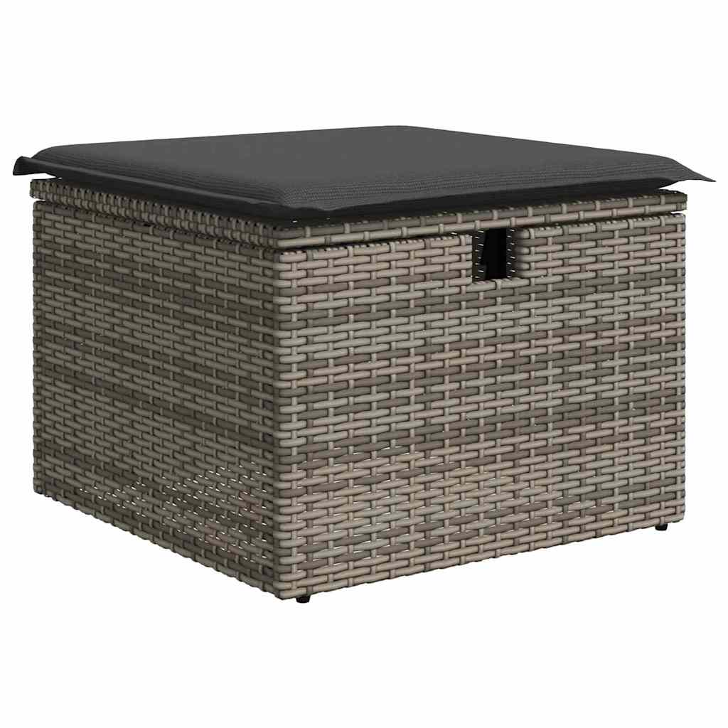 8721288414403_wbg-an_en_hd_4 vidaXL Garden Sofa Set Height-Adjustable 6 pcs Grey Poly Rattan - Image 7