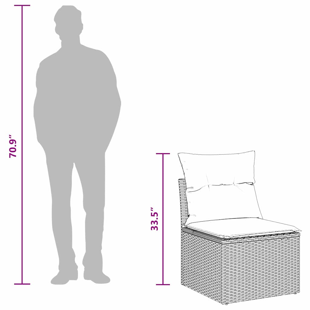 8721288417183_wbg-siz_en_hd_4 vidaXL Garden Sofa Set Height-Adjustable 10 pcs Black Poly Rattan - Image 12