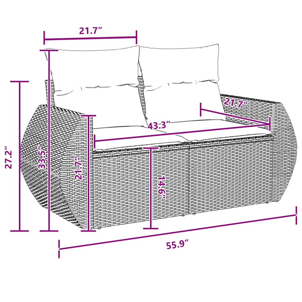 8721288419781_wbg-siz_en_hd_3 vidaXL Garden Sofa Set Height-Adjustable 10 pcs Black Poly Rattan - Image 11