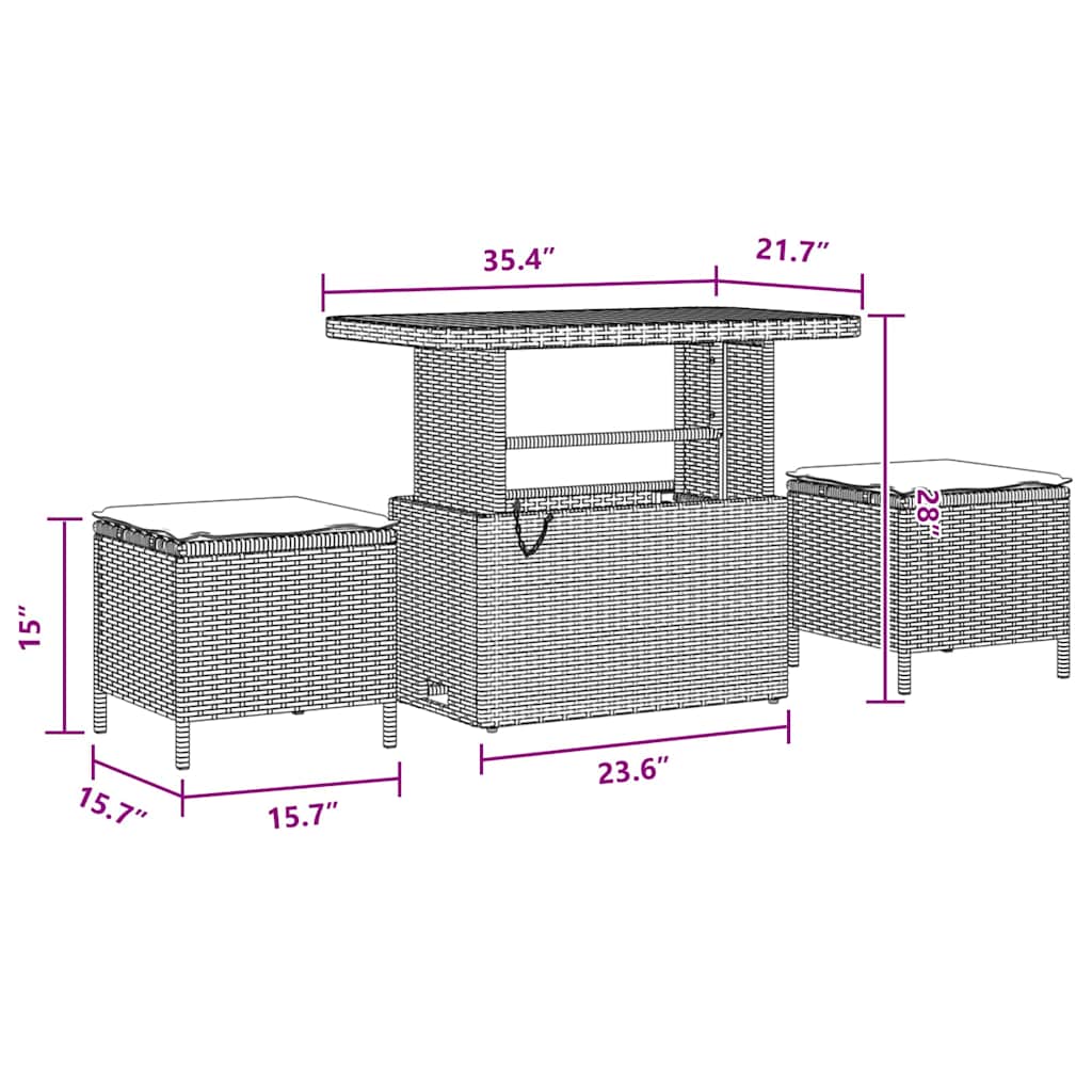 8721288420886_wbg-siz_en_hd_1 vidaXL Garden Sofa Set Height-Adjustable 10 pcs Black Poly Rattan - Image 9
