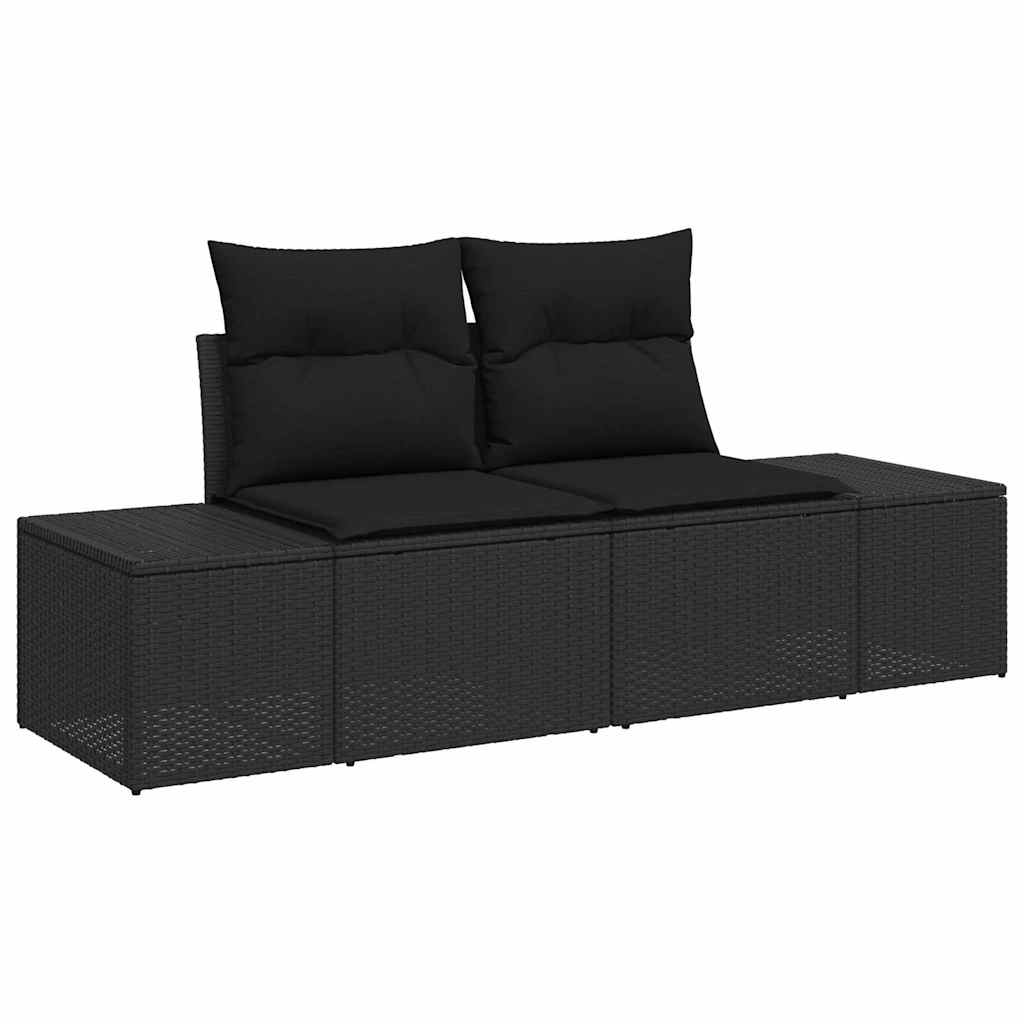8721288428585_wbg-an_en_hd_1 vidaXL Garden Sofa Set with Cushion 9 pcs Black Poly rattan - Image 4