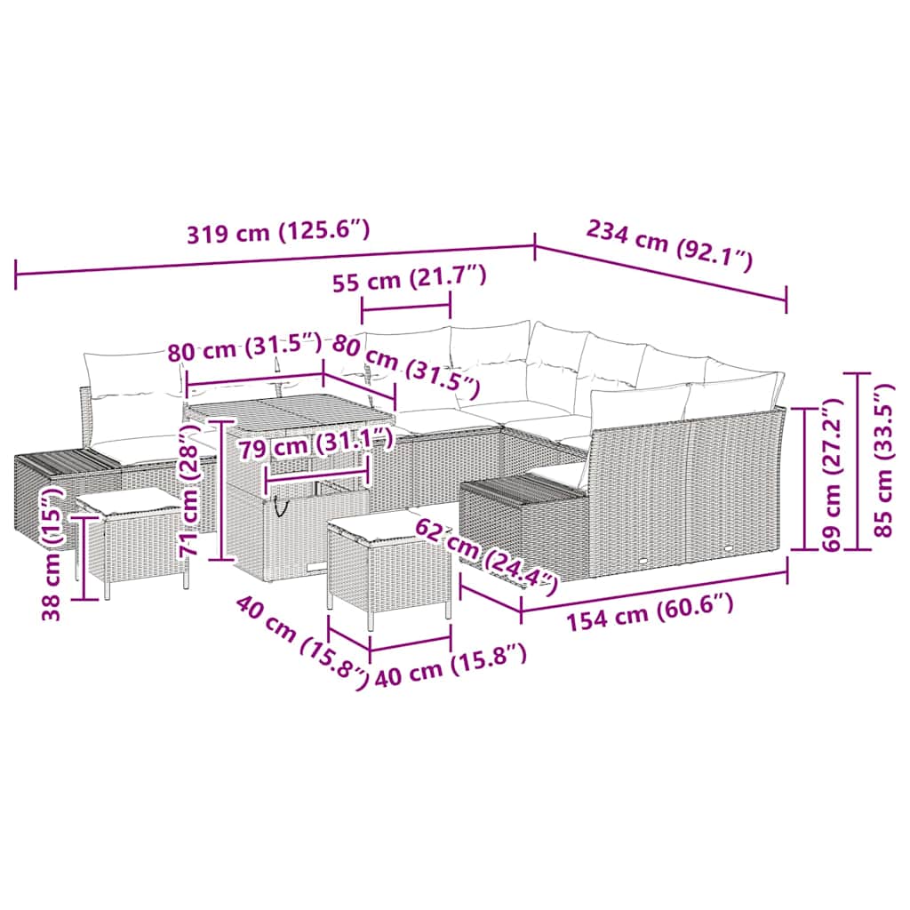 8721288429384_wbg-siz_en_hd_1 vidaXL Garden Sofa Set with Storage 12 pcs Black Poly rattan - Image 10