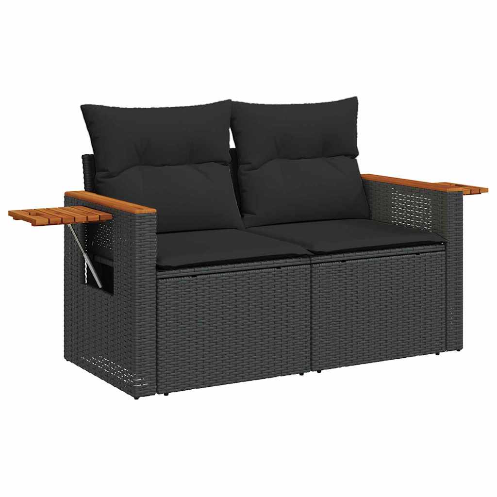 8721288432483_wbg-an_en_hd_3 vidaXL Garden Sofa Set with Cushion Manual 9 pcs Black 90 x 55 x 71 cm - Image 6