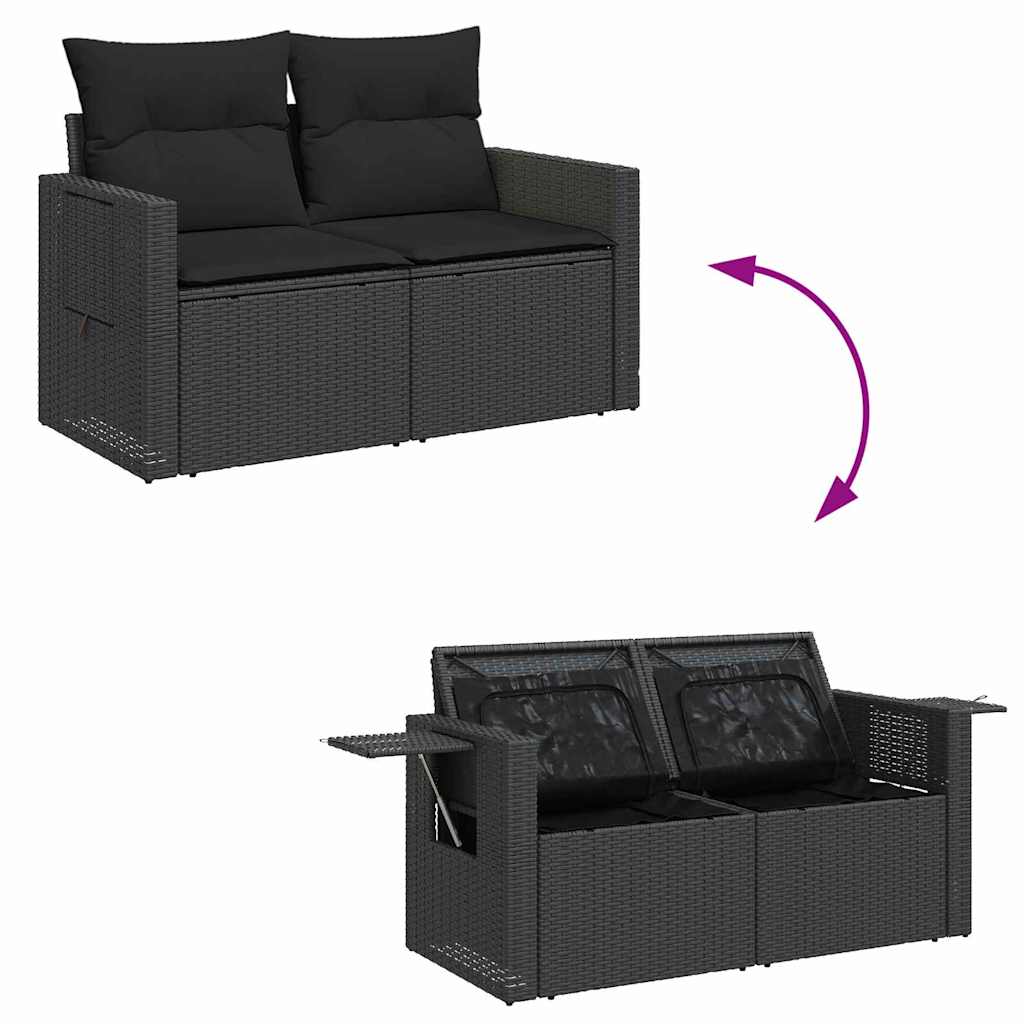 8721288437785_wbg-fu_en_hd_3 vidaXL Garden Sofa Set with Cushion 10 pcs Black 90 x 55 x 71 cm - Image 11