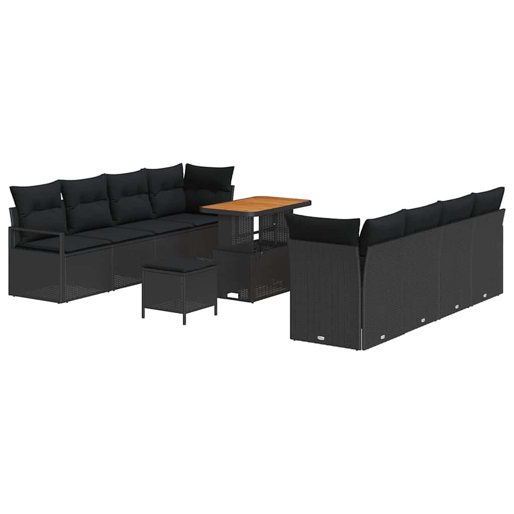 8721288445681_wbg-an-m_en_hd_5 vidaXL Garden Sofa Set with Cushion with Storage Black 90 x 55 x 71 cm - Image 2