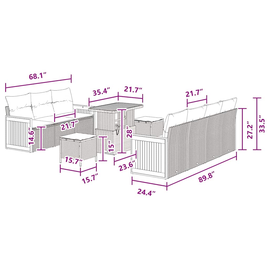 8721288453389_wbg-siz_en_hd_1 vidaXL Garden Sofa Set 10 pcs Black 90 x 55 x 71 cm Poly Rattan - Image 12