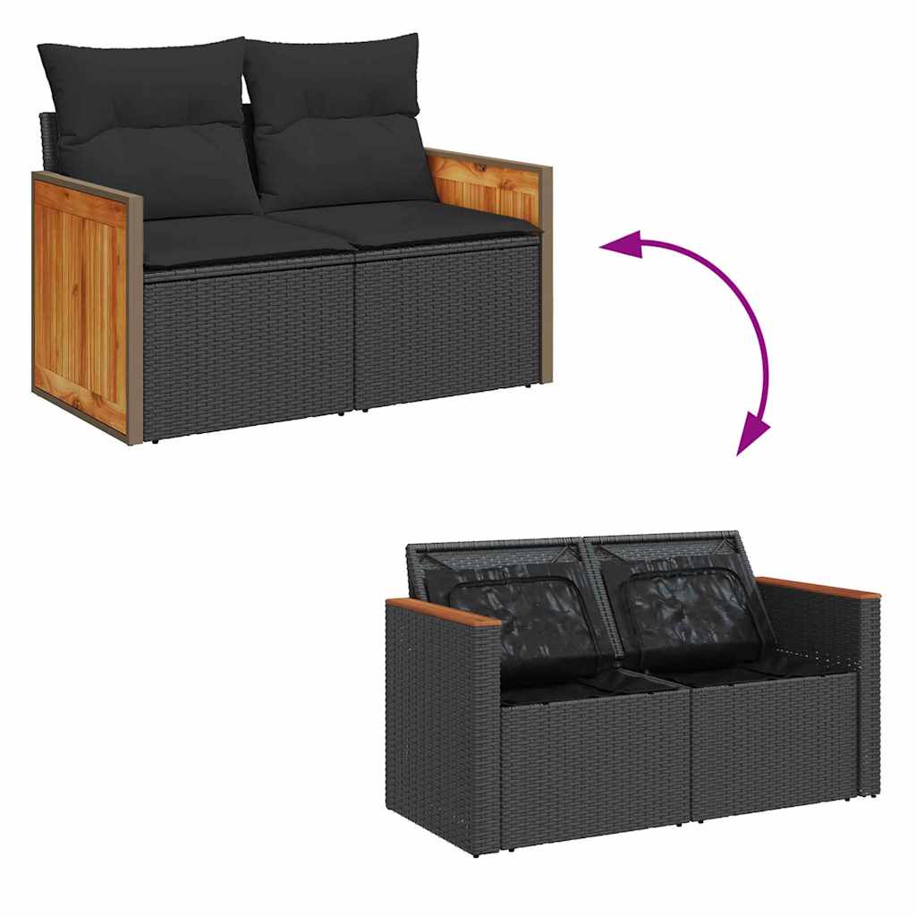 8721288453433_wbg-fu_en_hd_3 vidaXL Garden Sofa Set 11 pcs Black 80 x 80 x 71 cm Poly Rattan - Image 12