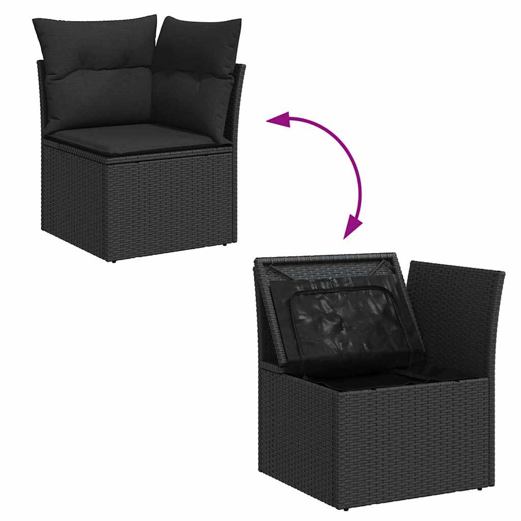 8721288454089_wbg-fu_en_hd_4 vidaXL Garden Sofa Set 12 pcs Black 80 x 80 x 71 cm Poly Rattan - Image 13