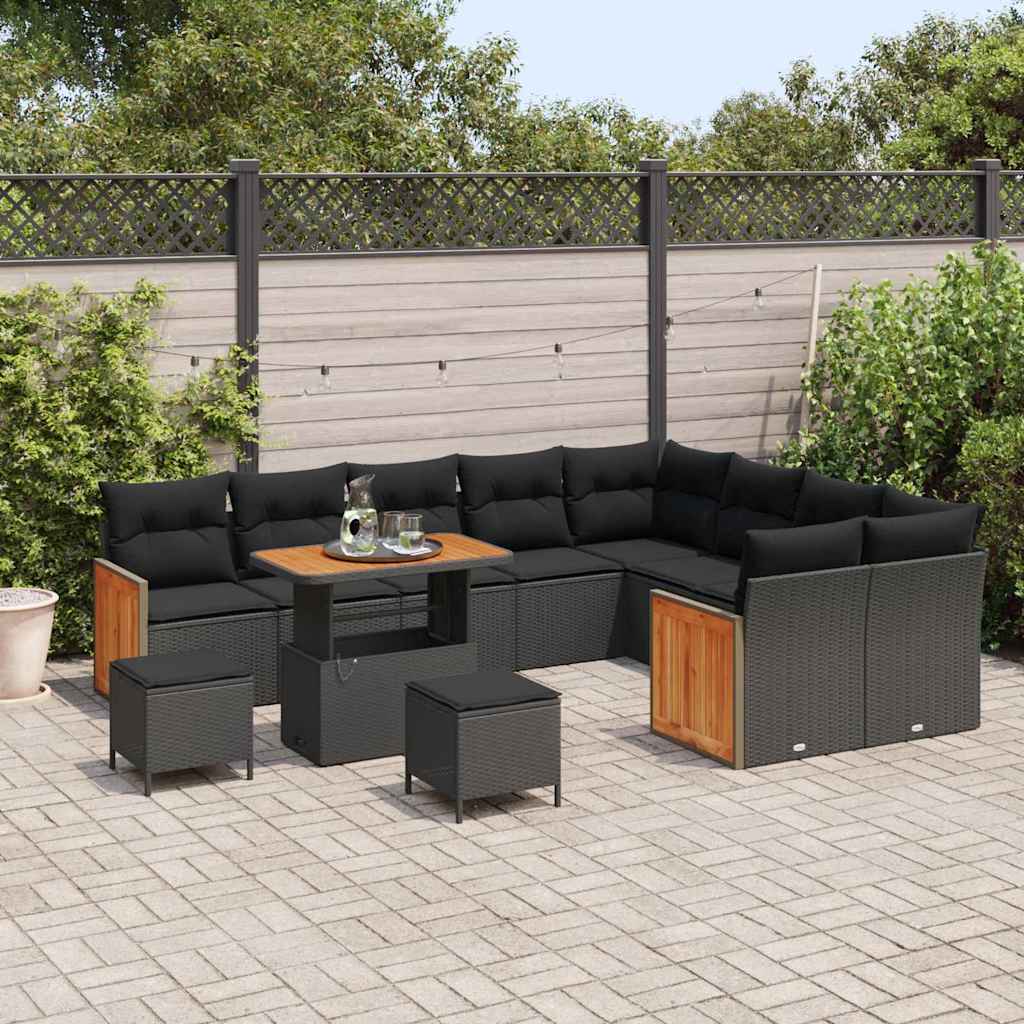 8721288454133_mo-im_en_hd_2 vidaXL Garden Sofa Set 12 pcs Black 90 x 55 x 71 cm Poly Rattan - Image 3