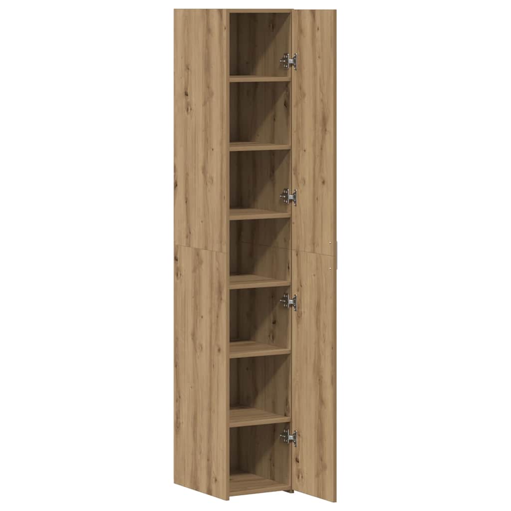 8721288456960_wbg-an_en_hd_2 vidaXL Highboard Artisan oak 30 x 42.5 x 185 cm Engineered wood - Image 5