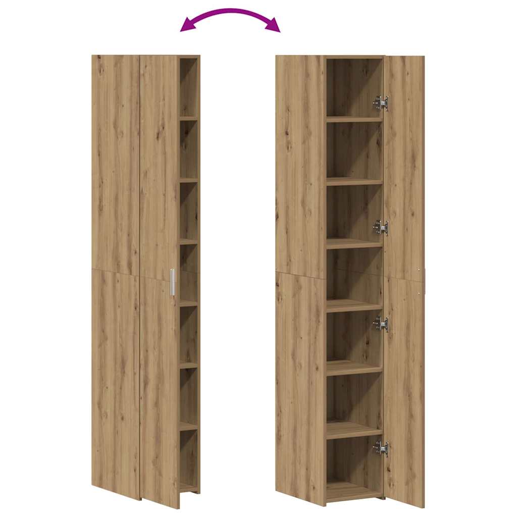8721288456960_wbg-fu_en_hd_1 vidaXL Highboard Artisan oak 30 x 42.5 x 185 cm Engineered wood - Image 12