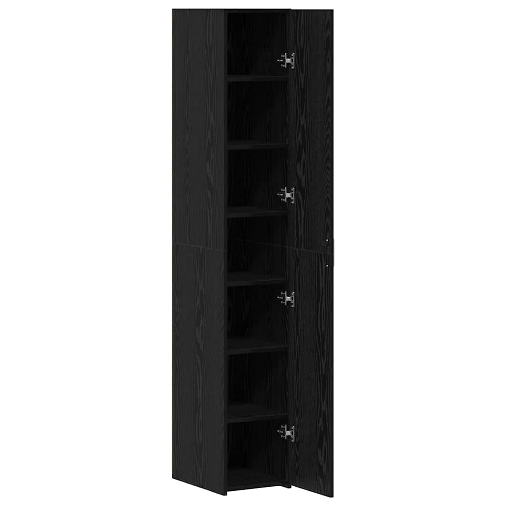 8721288456977_wbg-an_en_hd_2 vidaXL Highboard Black oak 30 x 42.5 x 185 cm Engineered wood - Image 5