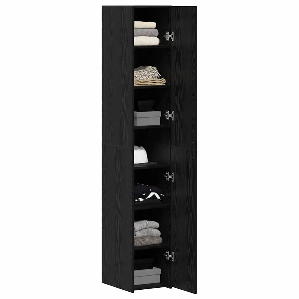 8721288456977_wbg-mo_en_hd_1 vidaXL Highboard Black oak 30 x 42.5 x 185 cm Engineered wood - Image 3