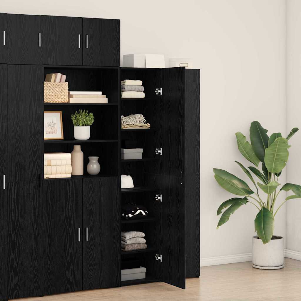 8721288457004_mo-im_en_hd_2 vidaXL Highboard Black oak 40 x 42.5 x 185 cm Engineered wood - Image 4