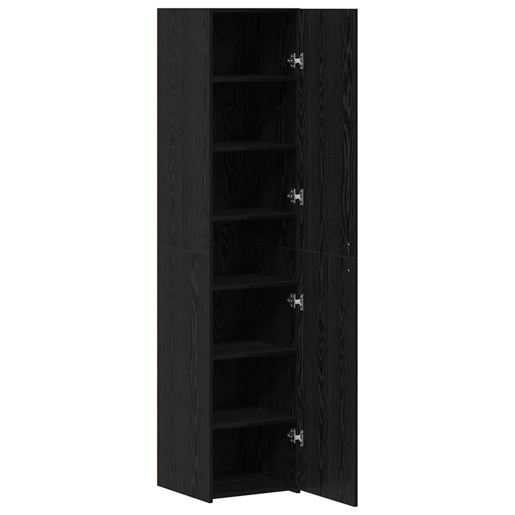 8721288457004_wbg-an_en_hd_2 vidaXL Highboard Black oak 40 x 42.5 x 185 cm Engineered wood - Image 5