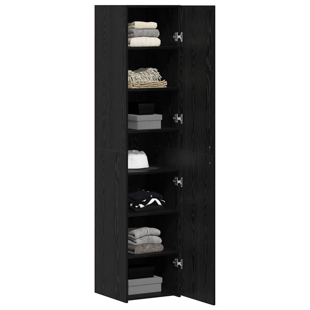 8721288457004_wbg-mo_en_hd_1 vidaXL Highboard Black oak 40 x 42.5 x 185 cm Engineered wood - Image 3