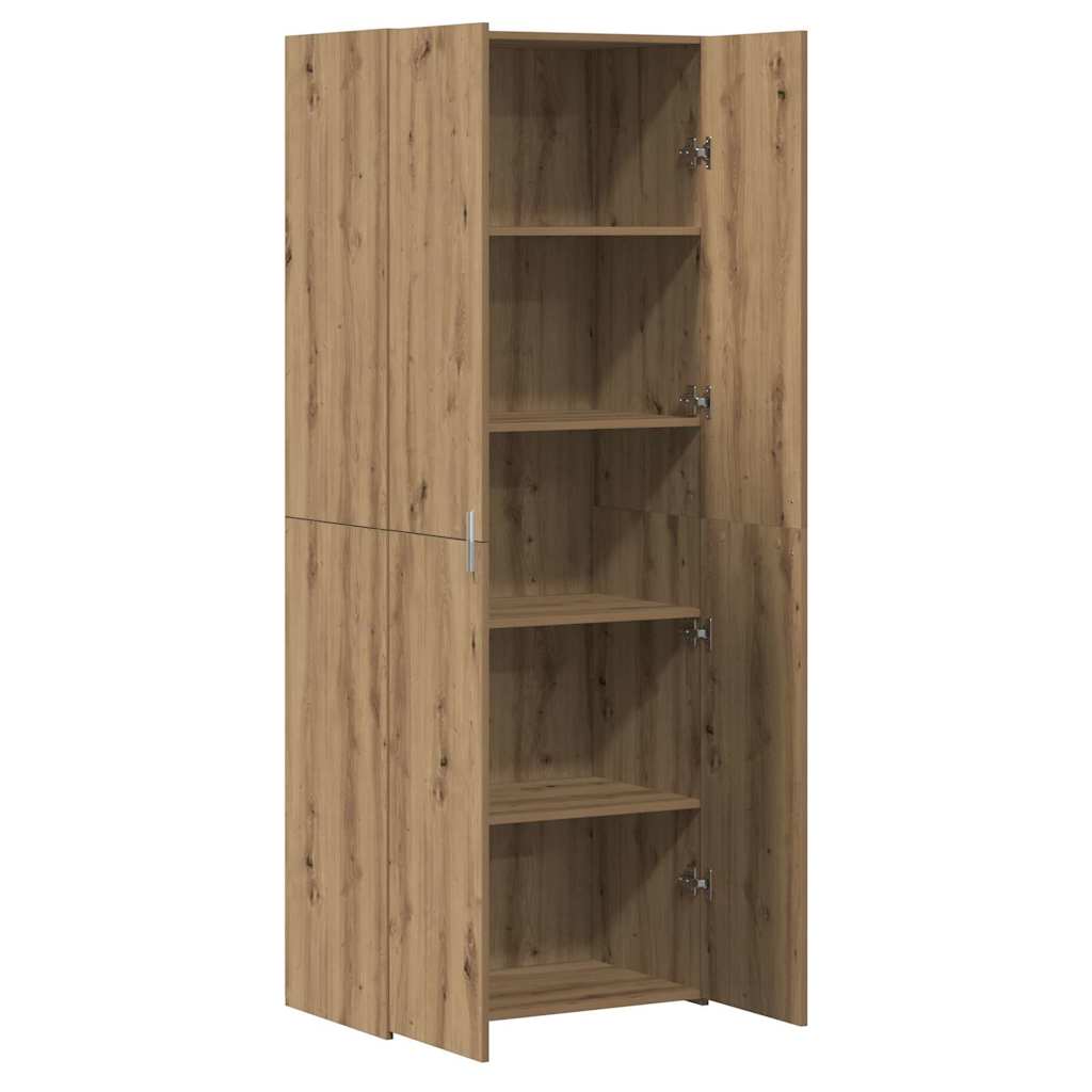 8721288457080_wbg-an_en_hd_1 vidaXL Highboard Artisan oak 70 x 42.5 x 185 cm Engineered wood - Image 5