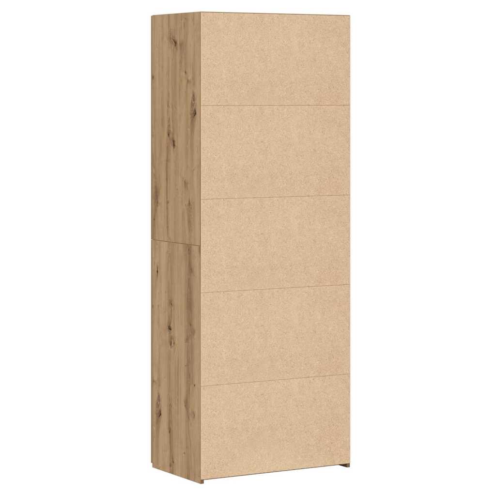 8721288457080_wbg-ba_en_hd_3 vidaXL Highboard Artisan oak 70 x 42.5 x 185 cm Engineered wood - Image 8