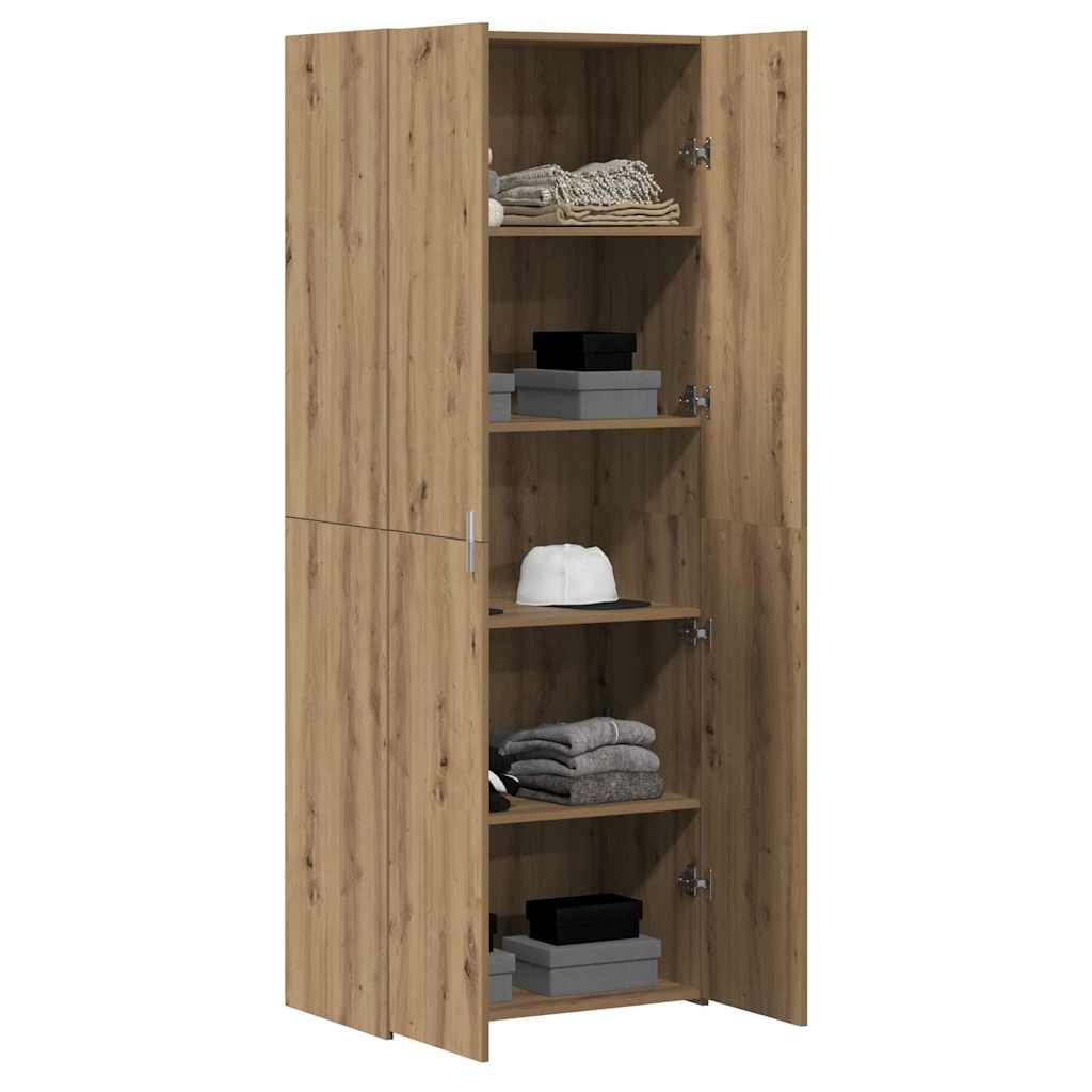 8721288457080_wbg-mo_en_hd_1 vidaXL Highboard Artisan oak 70 x 42.5 x 185 cm Engineered wood - Image 3