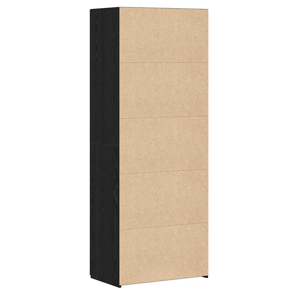 8721288457127_wbg-ba_en_hd_3 vidaXL Highboard Black oak 70 x 42.5 x 185 cm Engineered wood - Image 8