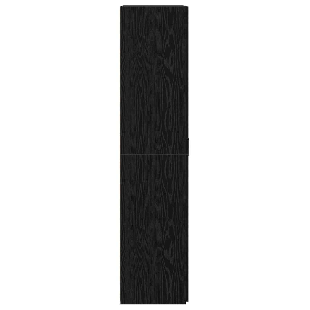 8721288457127_wbg-si_en_hd_5 vidaXL Highboard Black oak 70 x 42.5 x 185 cm Engineered wood - Image 7
