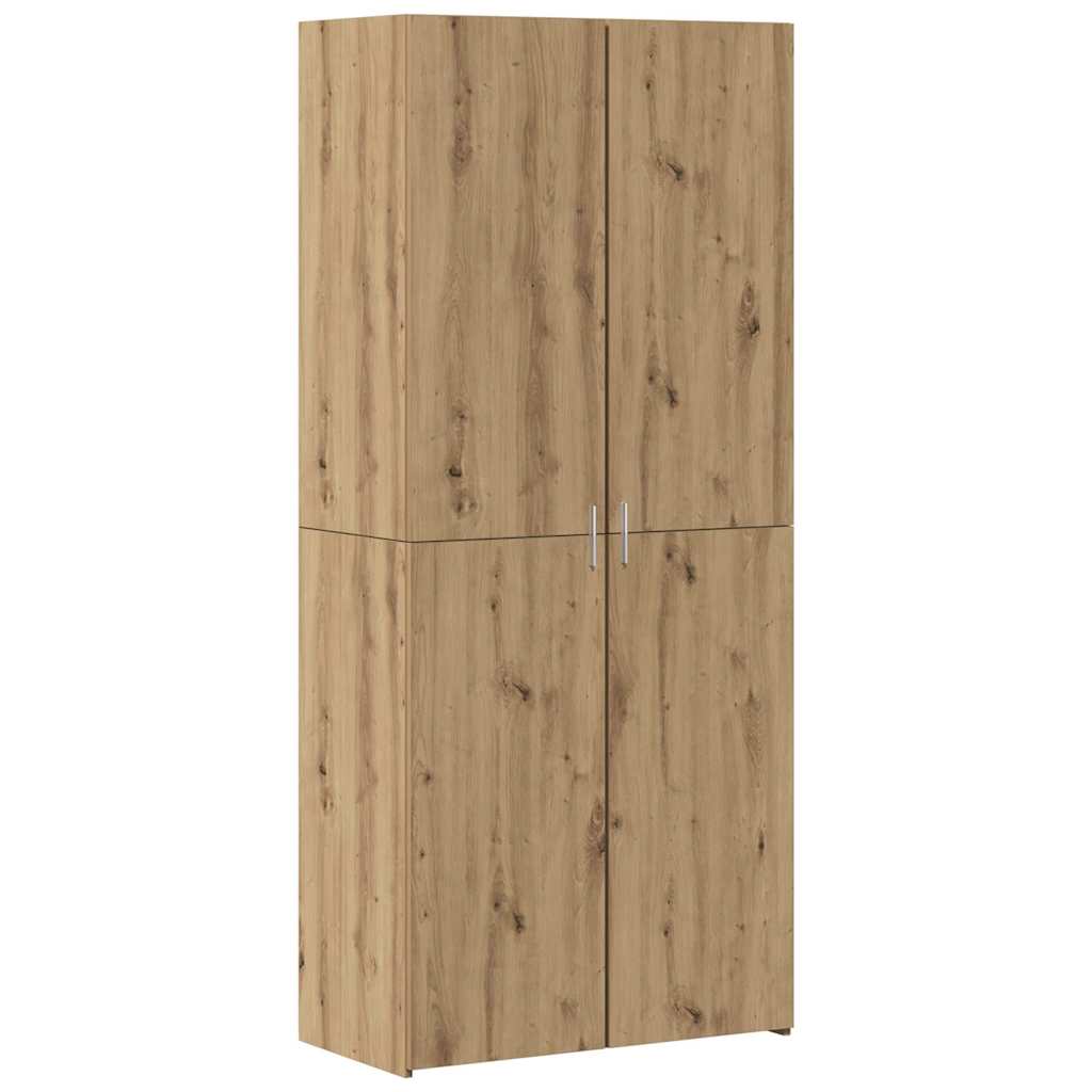 8721288457141_wbg-an-m_en_hd_1 vidaXL Highboard Artisan oak 40 x 42.5 x 185 cm Engineered wood - Image 2