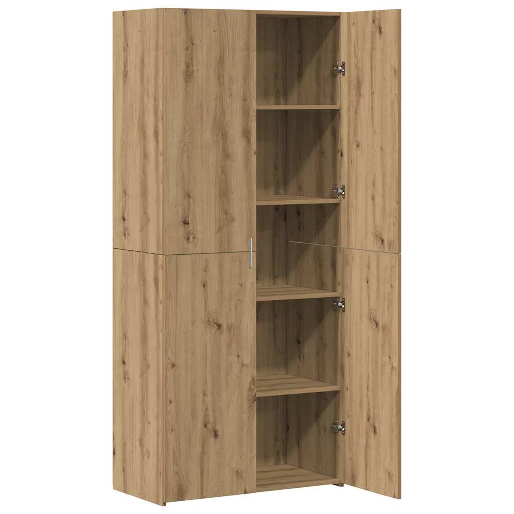 8721288457141_wbg-an_en_hd_2 vidaXL Highboard Artisan oak 40 x 42.5 x 185 cm Engineered wood - Image 5