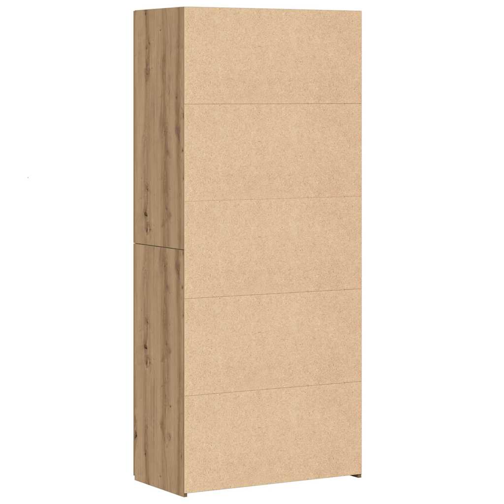 8721288457141_wbg-ba_en_hd_3 vidaXL Highboard Artisan oak 40 x 42.5 x 185 cm Engineered wood - Image 8