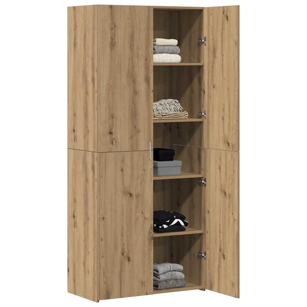 8721288457141_wbg-mo_en_hd_1 vidaXL Highboard Artisan oak 40 x 42.5 x 185 cm Engineered wood - Image 3