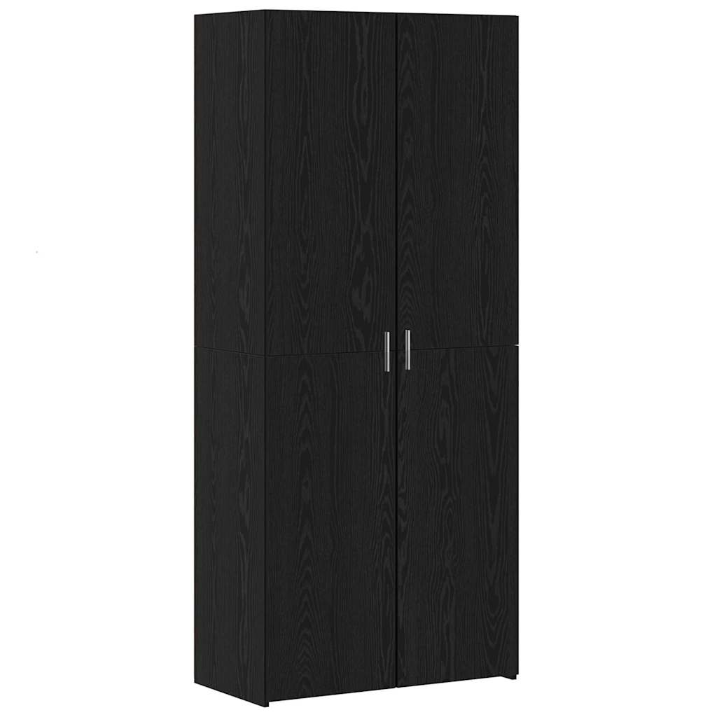 8721288457158_wbg-an-m_en_hd_1 vidaXL Highboard Black oak 40 x 42.5 x 185 cm Engineered wood - Image 2