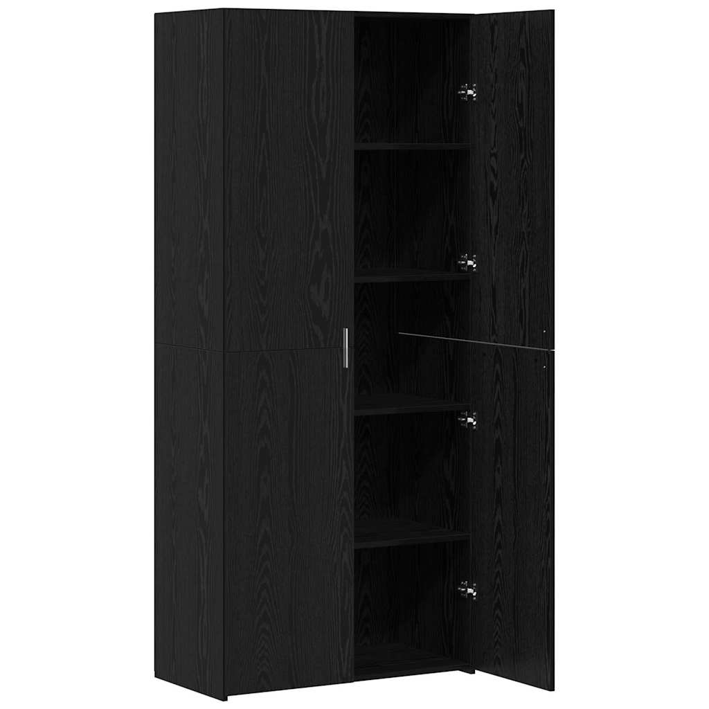 8721288457158_wbg-an_en_hd_2 vidaXL Highboard Black oak 40 x 42.5 x 185 cm Engineered wood - Image 5