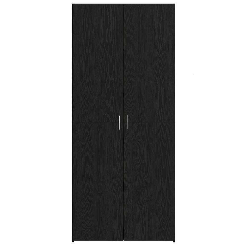 8721288457158_wbg-fr_en_hd_4 vidaXL Highboard Black oak 40 x 42.5 x 185 cm Engineered wood - Image 6