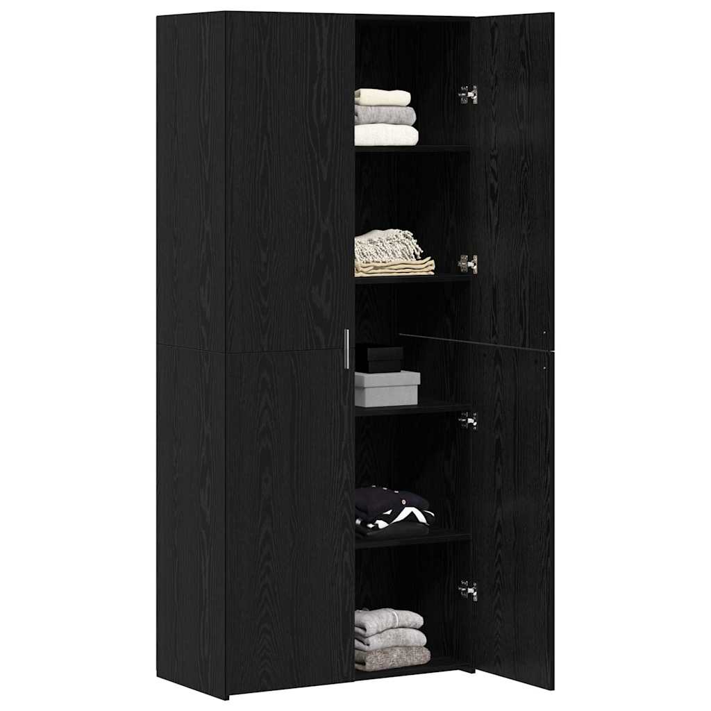 8721288457158_wbg-mo_en_hd_1 vidaXL Highboard Black oak 40 x 42.5 x 185 cm Engineered wood - Image 3