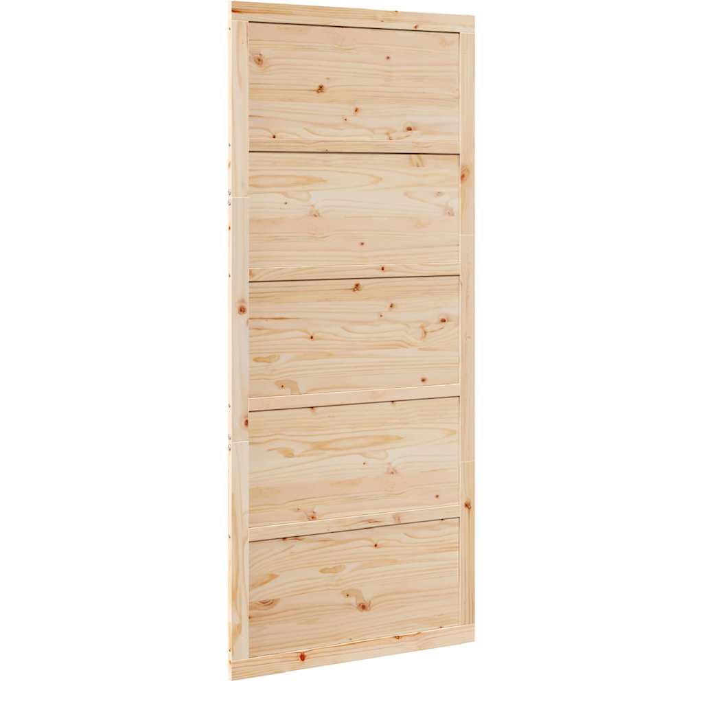 8721288521842_wbg-ba_en_hd_2 vidaXL Barn Door Natural 100 x 208 cm Solid Pine wood - Image 6