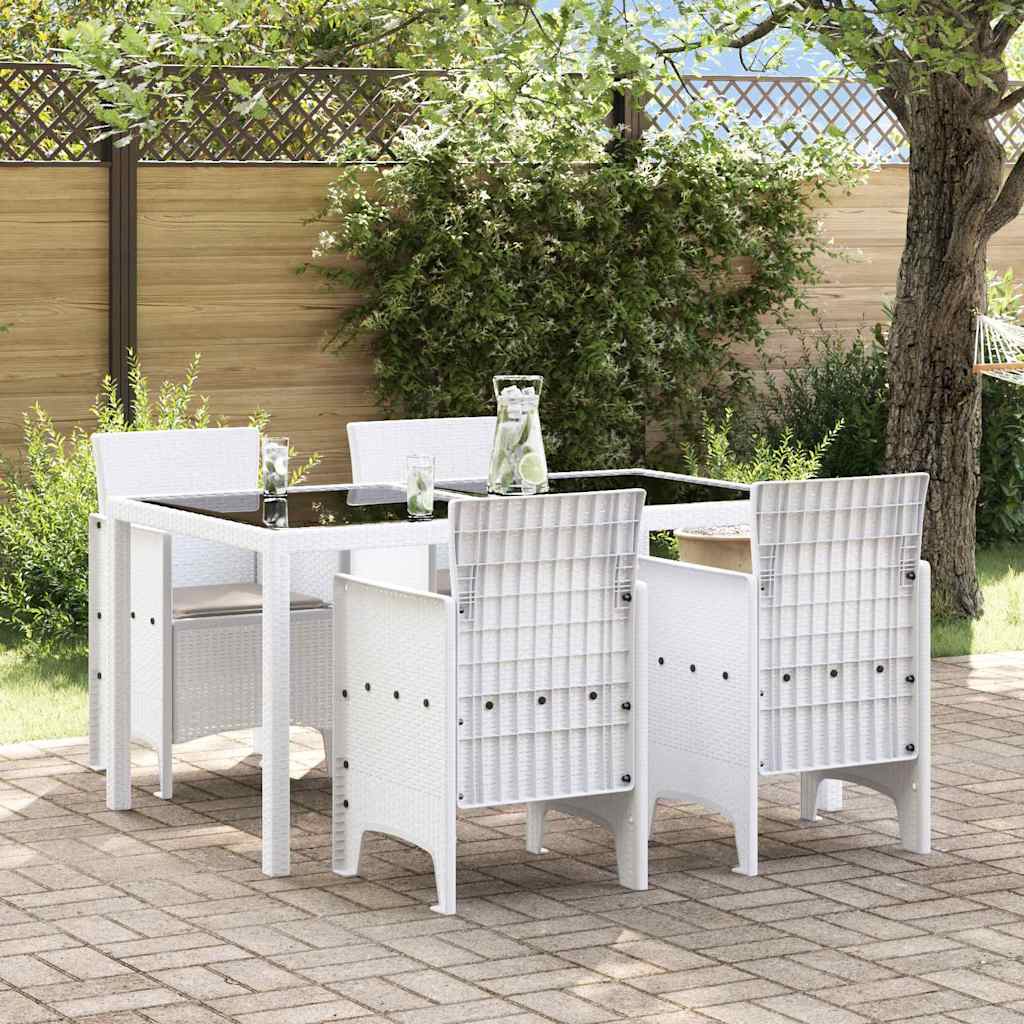 8721288583253_mo-im_en_hd_1 vidaXL Garden Chair 4 pcs White 53 x 49 x 85 cm PP - Image 1