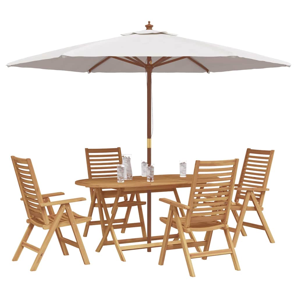 8721288584236_wbg-mo_en_hd_1 vidaXL Garden Dining Set 5 pcs Brown Solid teak wood - Image 3
