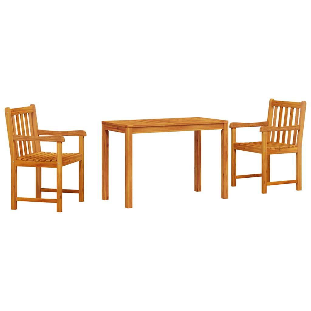 8721288595515_wbg-an-m_en_hd_3 vidaXL Garden Dining Set 3 pcs Brown Solid acacia wood - Image 2