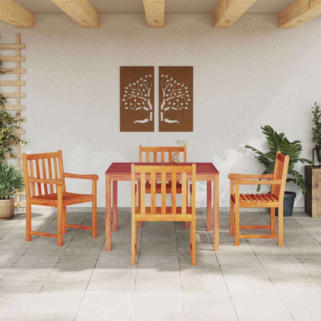 8721288595614_mo-im_en_hd_2 vidaXL Garden Dining Set 5 pcs Brown Solid Acacia wood - Image 4