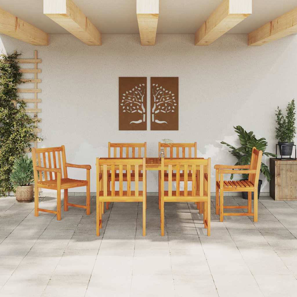 8721288595621_mo-im_en_hd_2 vidaXL Garden Dining Set 7 pcs Brown Solid acacia wood - Image 4