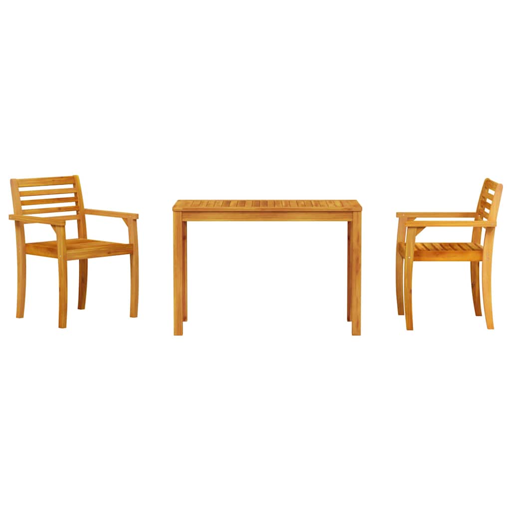 8721288595775_wbg-fr_en_hd_4 vidaXL Garden Dining Set 3 pcs Brown Solid Acacia wood - Image 6