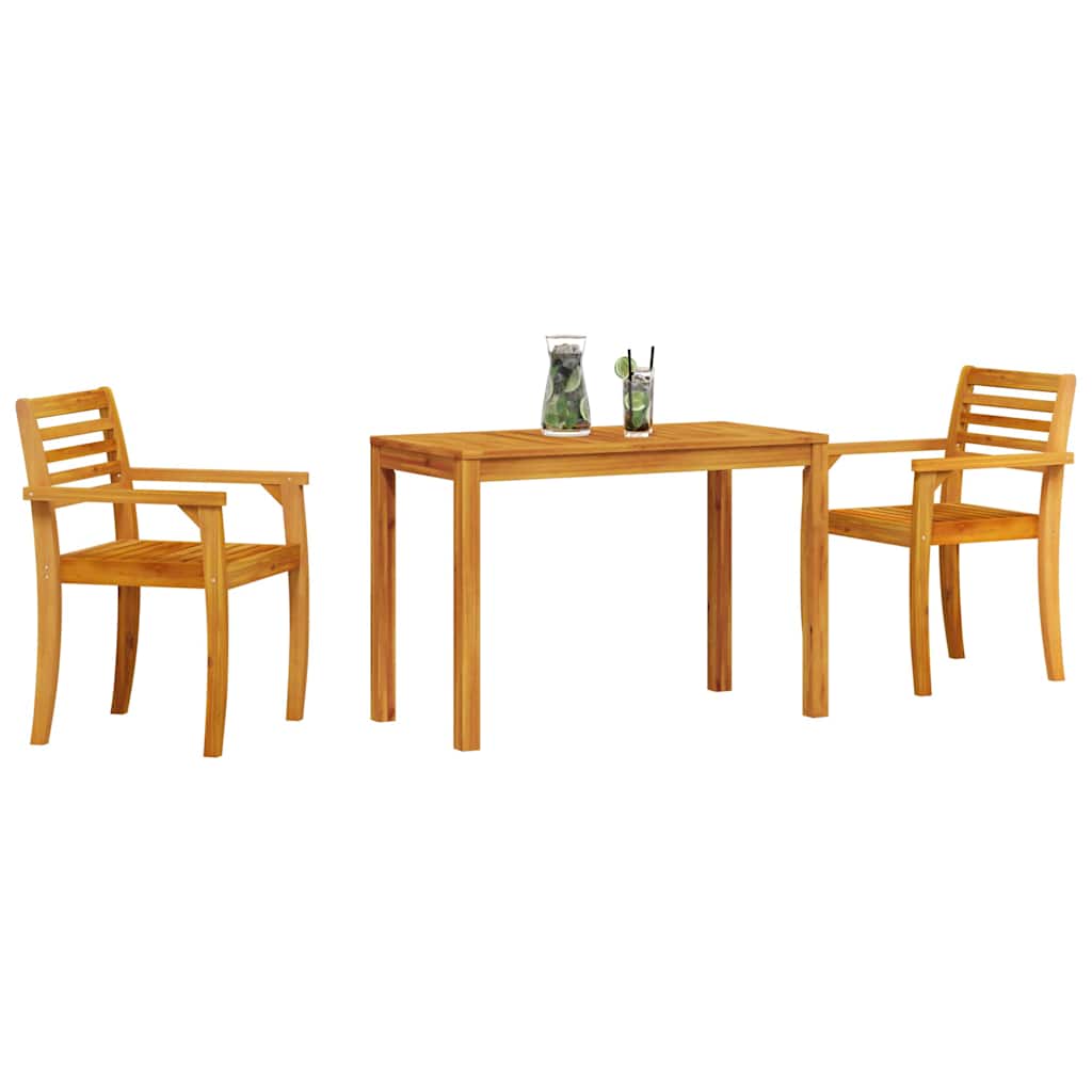 8721288595775_wbg-mo_en_hd_1 vidaXL Garden Dining Set 3 pcs Brown Solid Acacia wood - Image 3