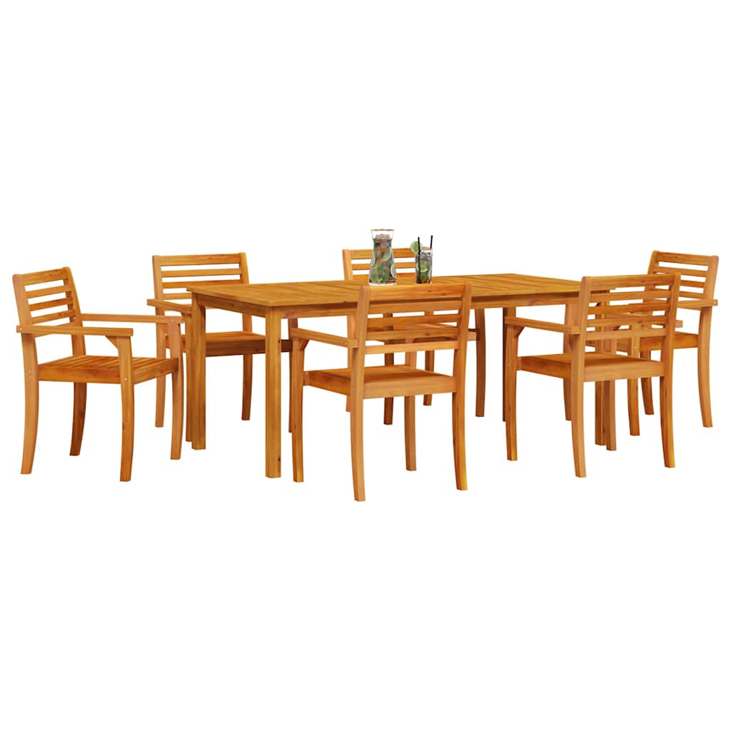 8721288595881_wbg-mo_en_hd_1 vidaXL Garden Dining Set 7 pcs Brown Solid acacia wood - Image 3
