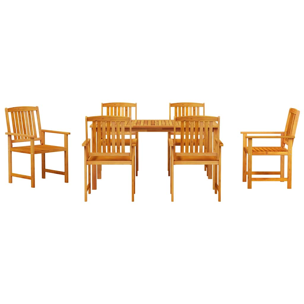 8721288595928_wbg-fr_en_hd_4 vidaXL Garden Dining Set 5 pcs Brown Solid acacia wood - Image 7