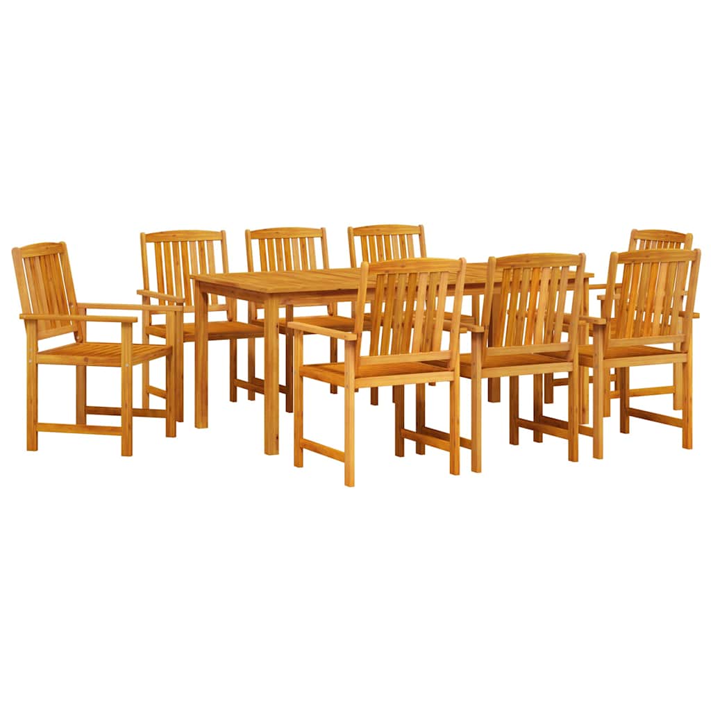8721288595942_wbg-an-m_en_hd_3 vidaXL Garden Dining Set 7 pcs Brown Solid acacia wood - Image 2
