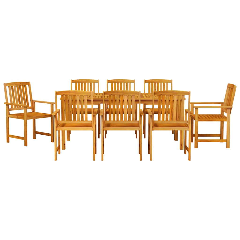 8721288595942_wbg-fr_en_hd_4 vidaXL Garden Dining Set 7 pcs Brown Solid acacia wood - Image 7