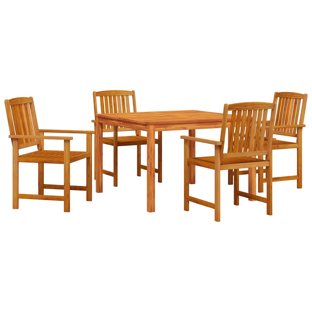 8721288595997_wbg-an-m_en_hd_3 vidaXL Garden Dining Set 5 pcs Brown Solid acacia wood - Image 2